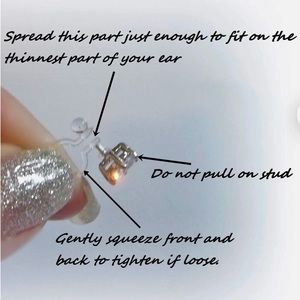 Silver Clip-On Stud Earrings 7mm, 1 Pair